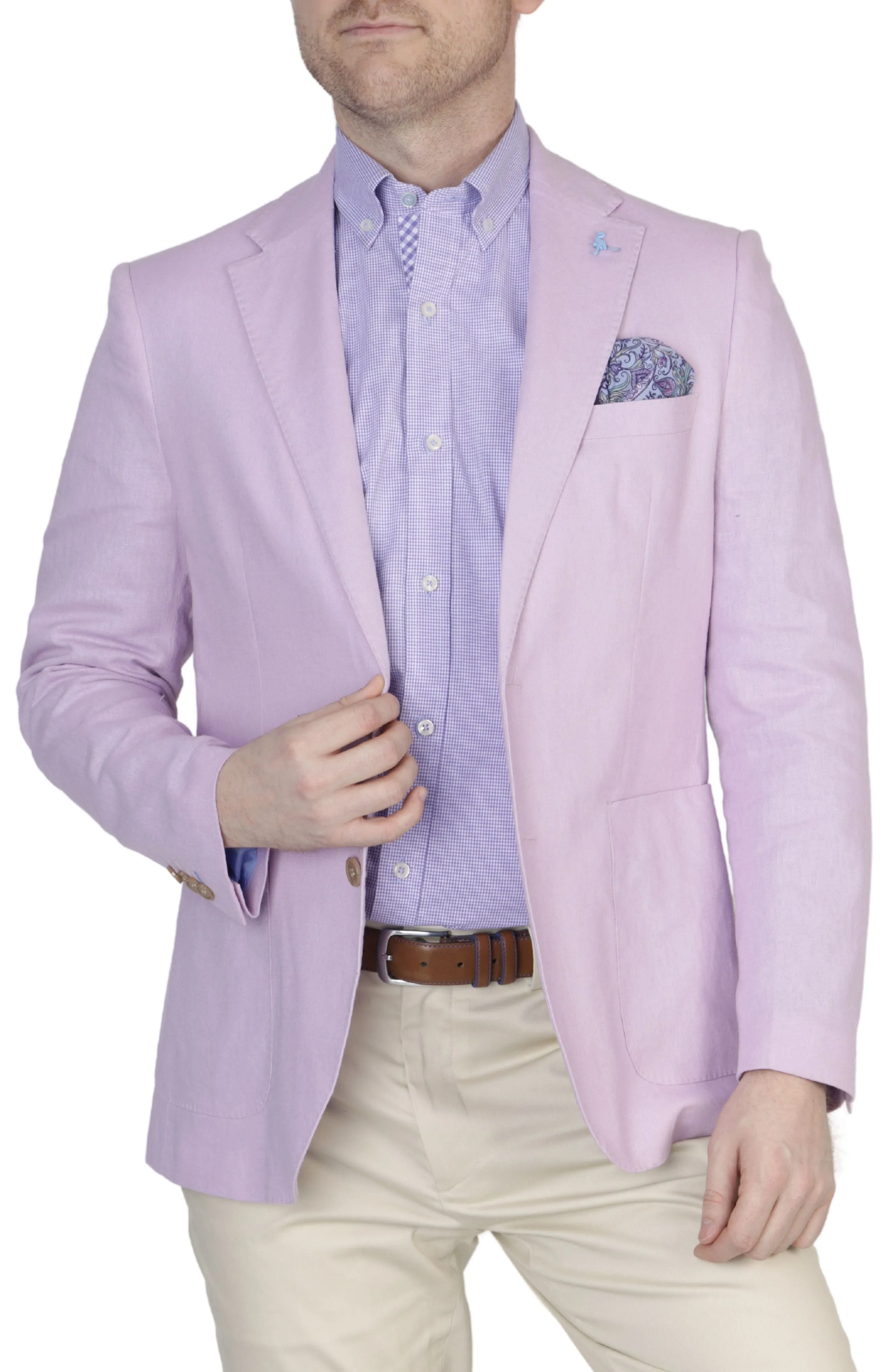 Signature Solid Pastel Linen Sport Coat