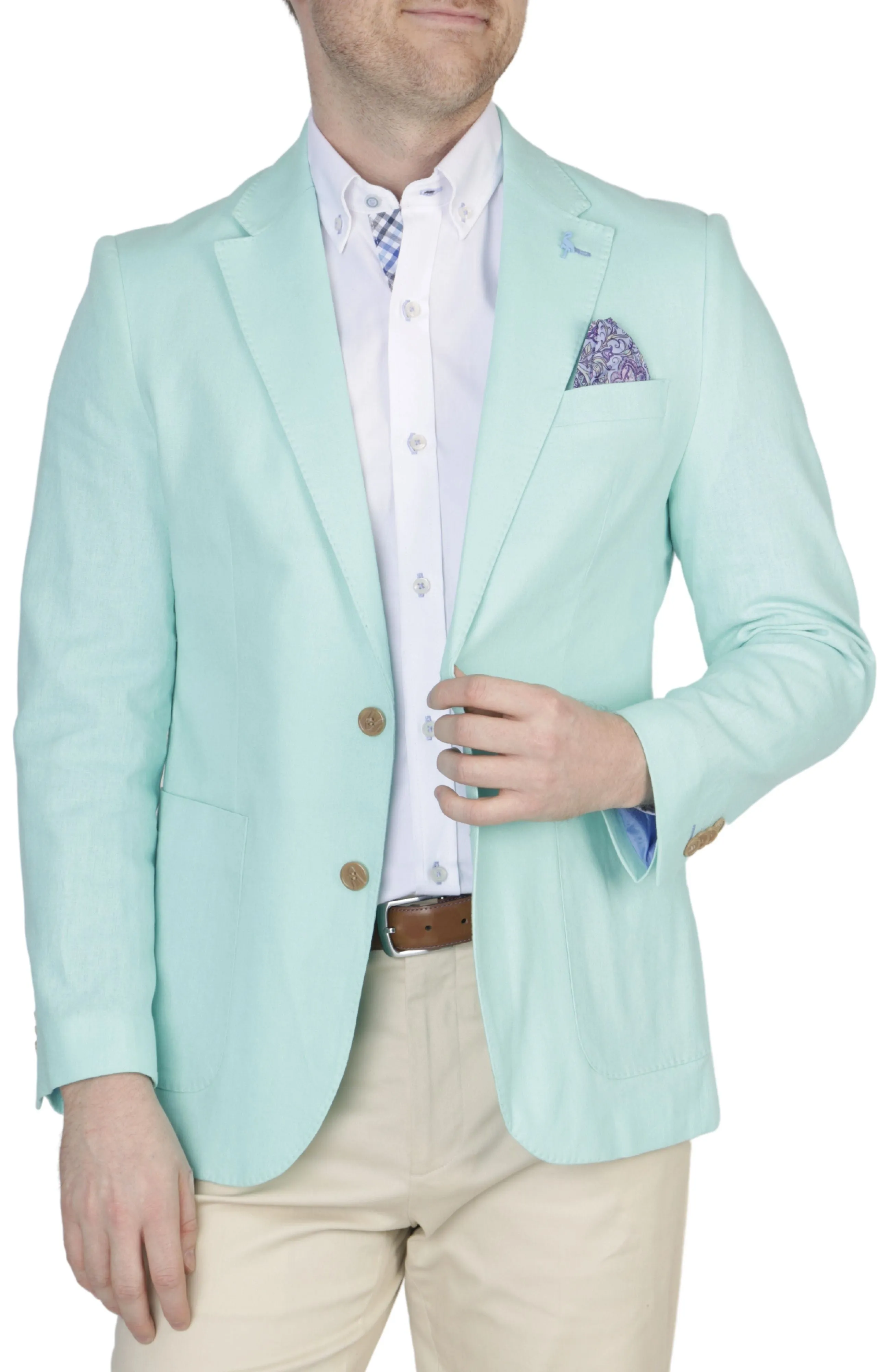 Signature Solid Pastel Linen Sport Coat