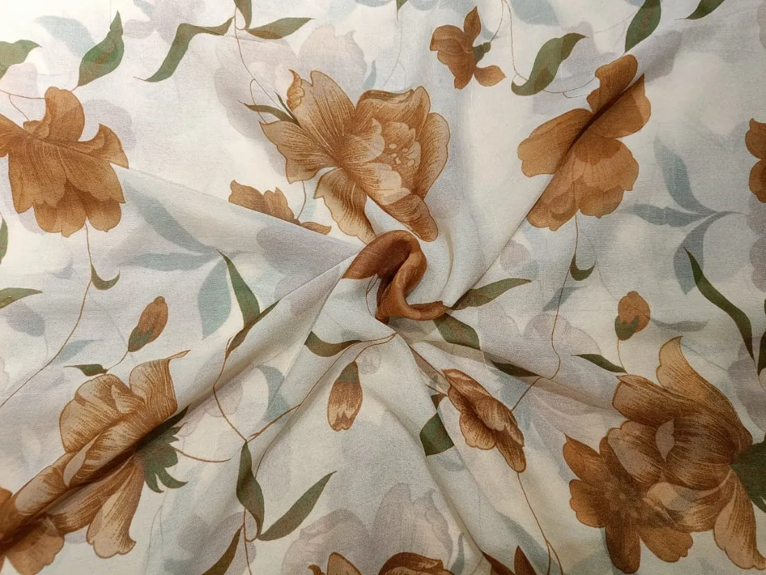 silk chiffon floral print 44&quot; wide