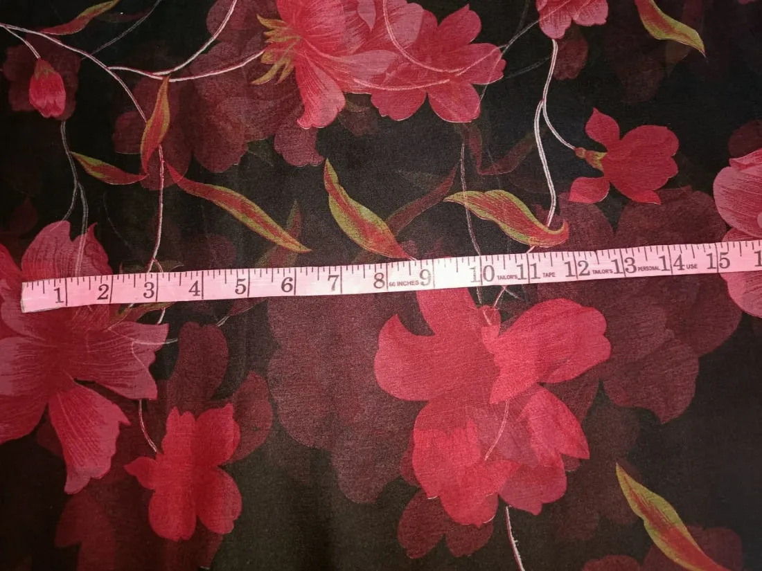 silk chiffon floral print 44&quot; wide