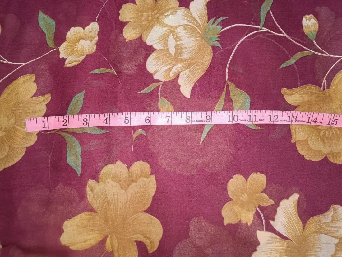 silk chiffon floral print 44&quot; wide