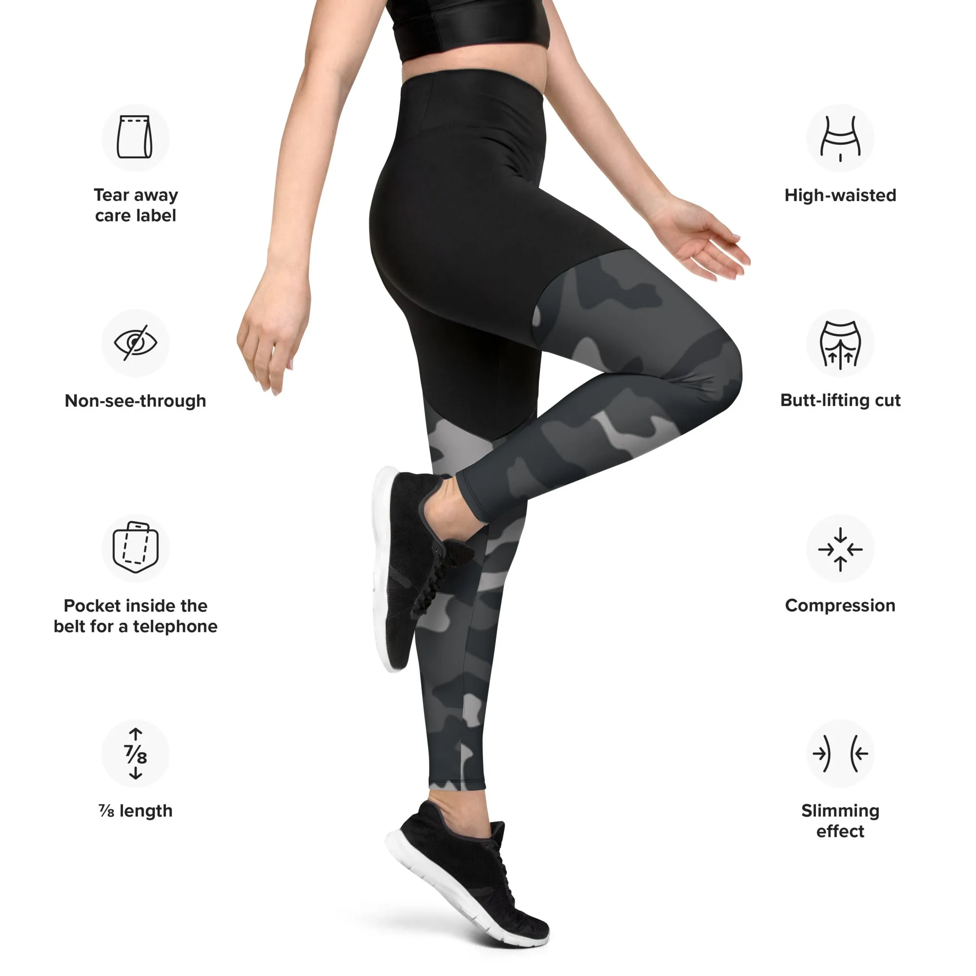 Sports Leggings (Glamourange Women Sports Leggings With Design Patterns - 001)