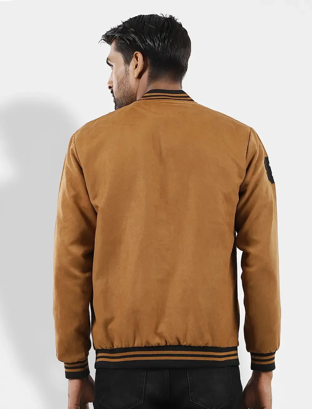 Suede Bomber Jacket