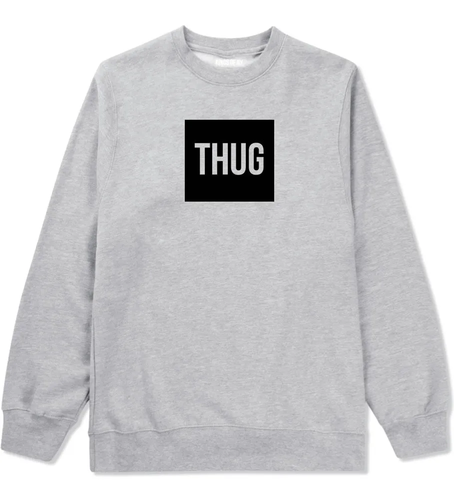 Thug Gangsta Box Logo Boys Kids Crewneck Sweatshirt