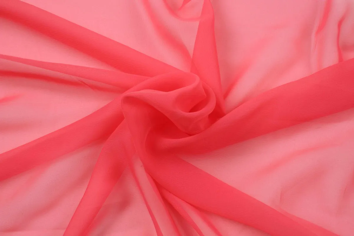 Ultra Light-Weight Chiffon Fabric - 3 Colors Available