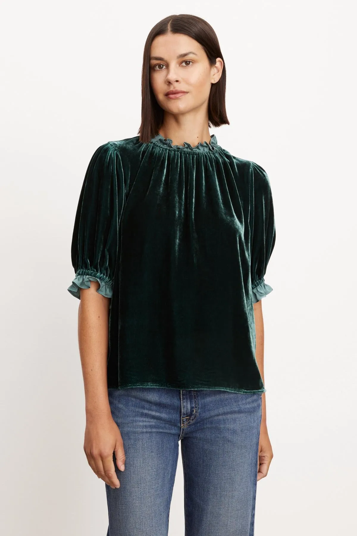 VAL SILK VELVET TOP