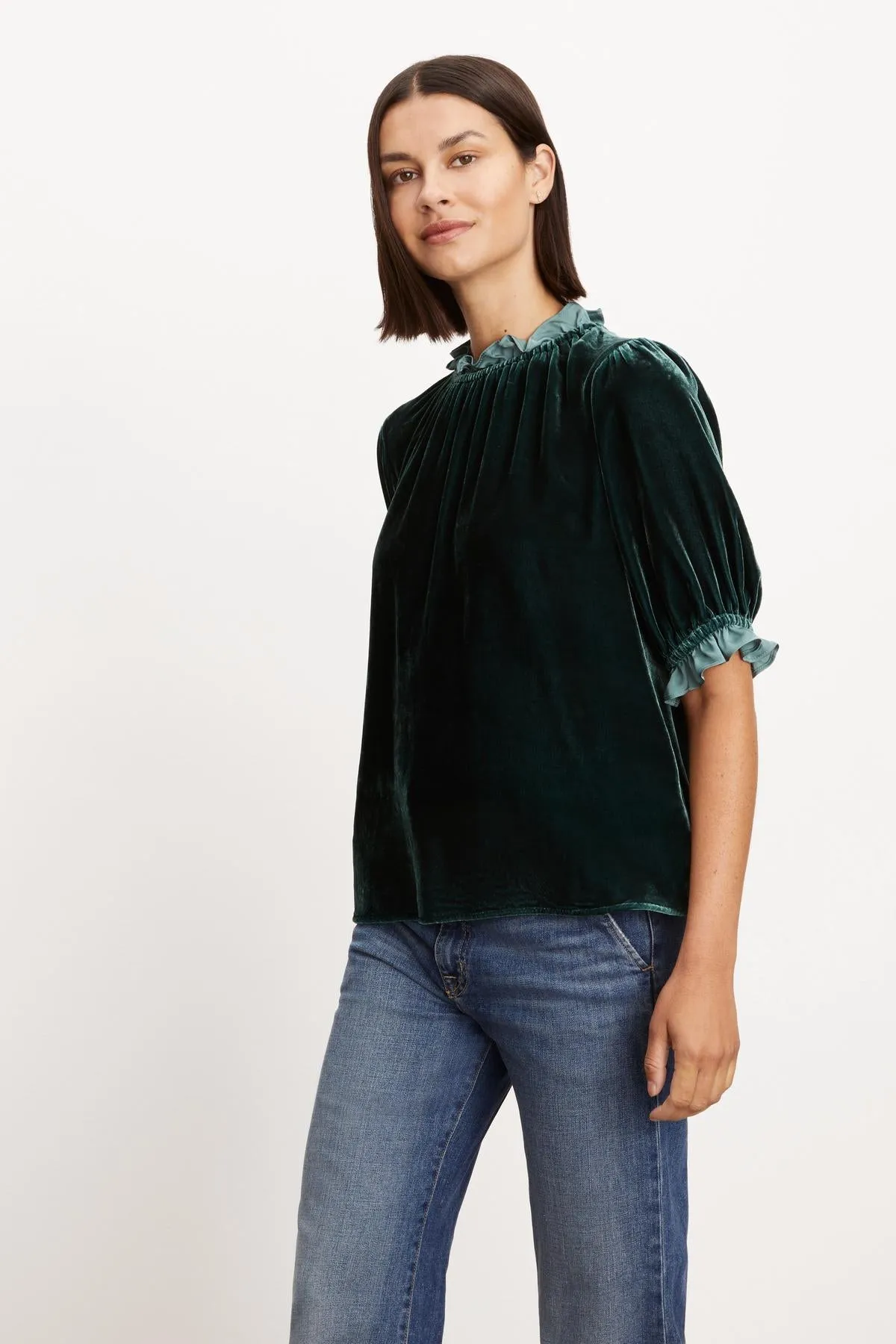 VAL SILK VELVET TOP