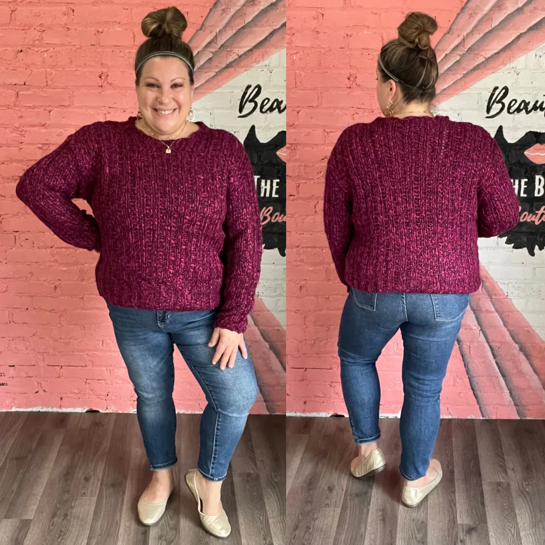 Velvet Chunky Knit Sweater