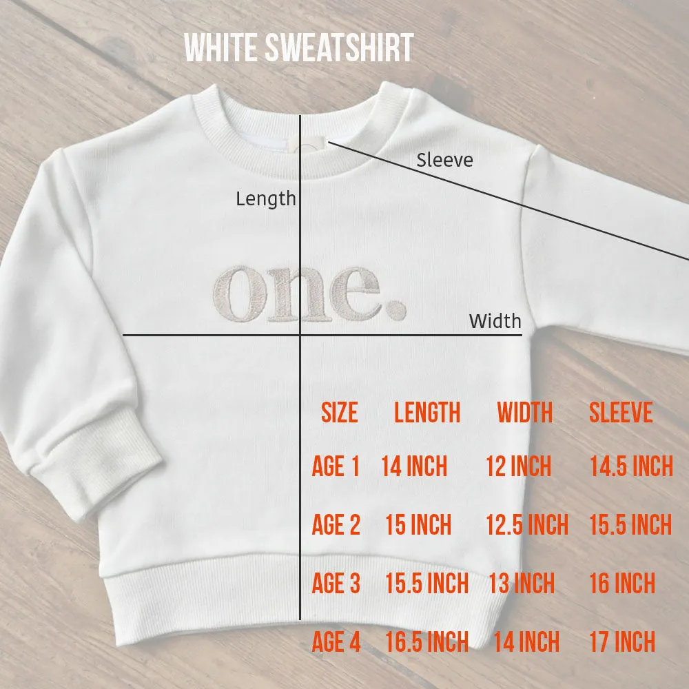 White Celebration Sweatshirts