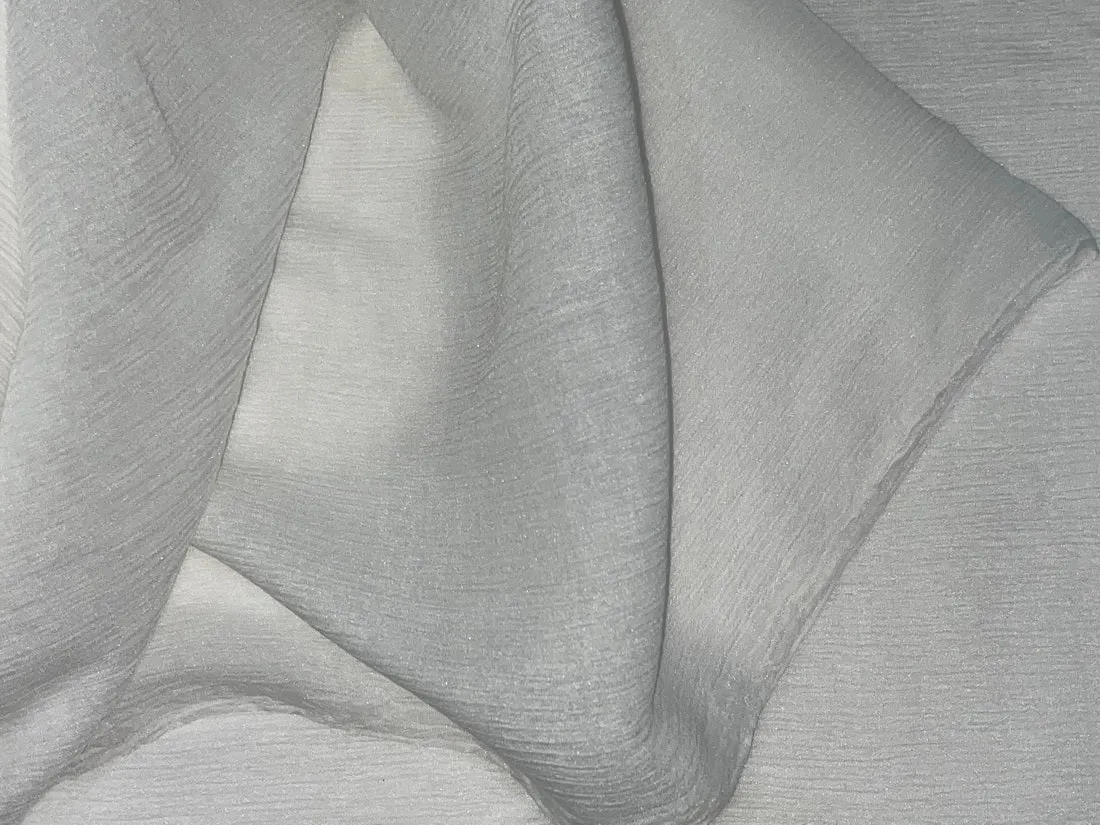 White cotton chiffon 40" wide