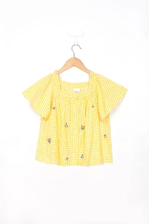 Yellow Embroidery Shirt