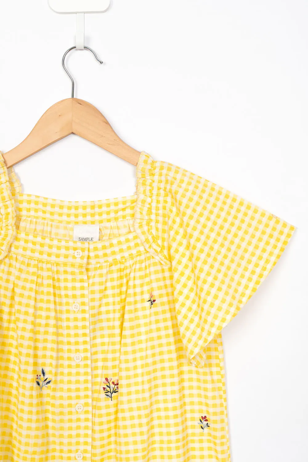 Yellow Embroidery Shirt